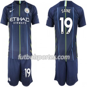 Camisetas Manchester City Sane 19 Niño Segunda Equipacion 2018/2019